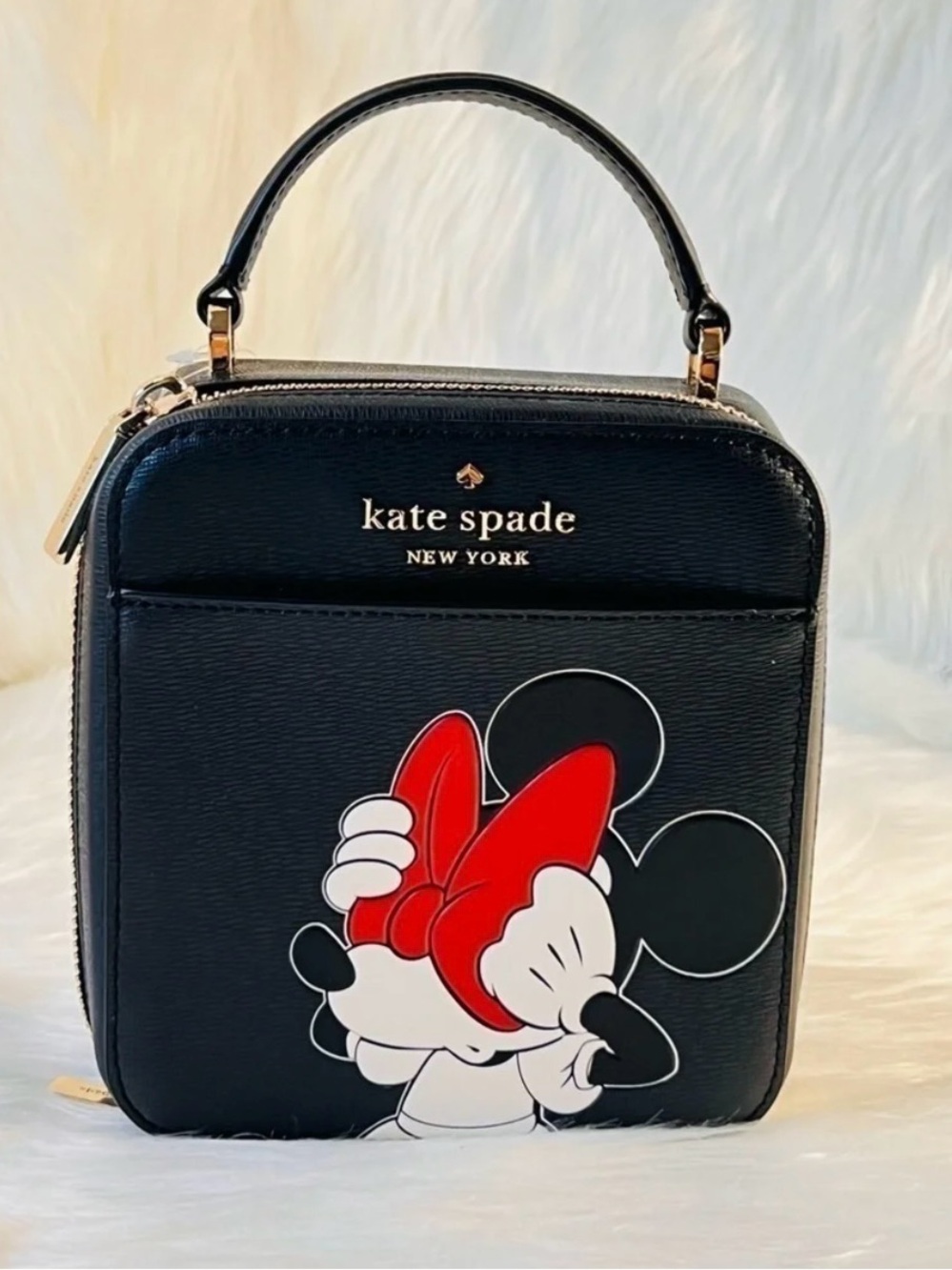Kate Spade X Black Minnie Mouse Vanity Crossbody - Picture 4 of 5